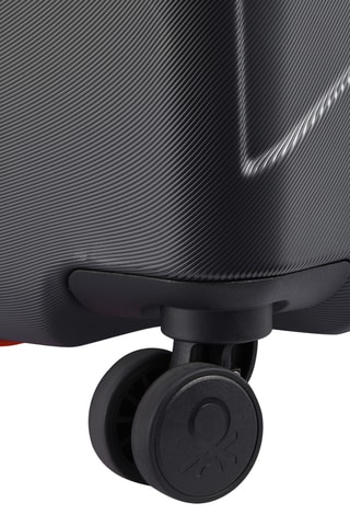 Valise grand volume (L) - 76 cm - Cadenas TSA - Noir et orange