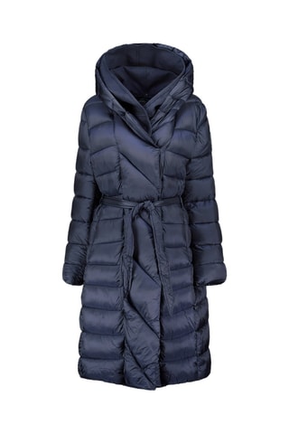Lange Gewatteerde Jas Anideak - Marineblauw