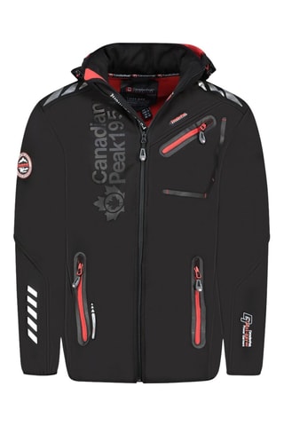 Softshell Jasje met Capuchon Royautéak - Zwart