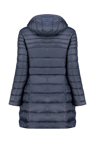 Lange Gewatteerde Jas Beyeak - Marineblauw