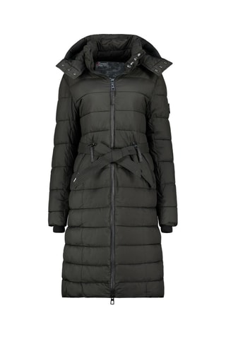 Lange Gewatteerde Jas Cabimeak - Zwart