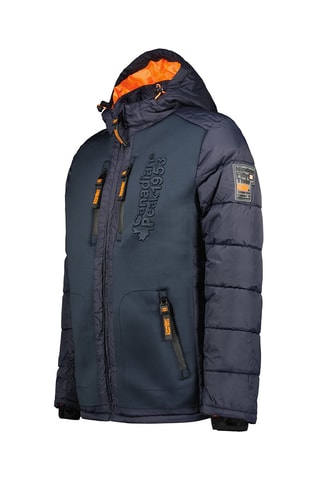 Gewatteerde Jas met Capuchon Beachweak - Marineblauw