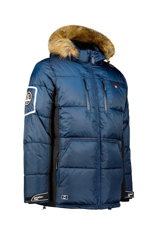 Gewatteerde Jas met Capuchon Danoneak - Marineblauw