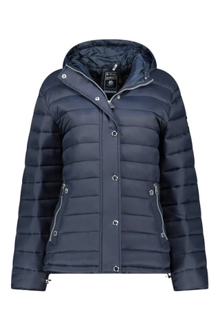 Gewatteerde Jas met Capuchon - Marineblauw