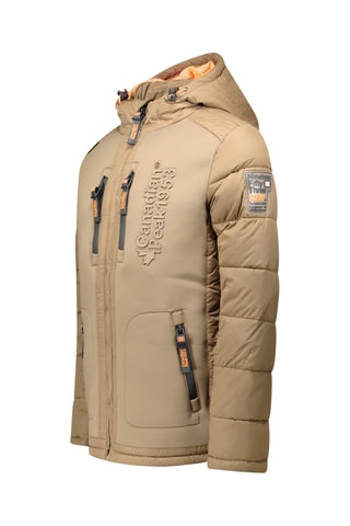 Gewatteerde Jas met Capuchon Beachweak - Taupe