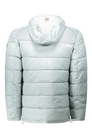 Gewatteerde Jas met Capuchon Beachweak - Lichtgrijs en Oranje