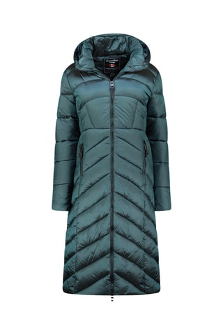 Lange Gewatteerde Jas Blancheak - Donkergroen