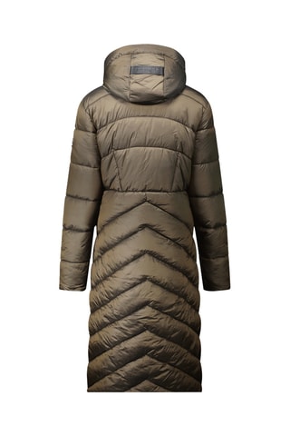 Lange Gewatteerde Jas Blancheak - Kaki