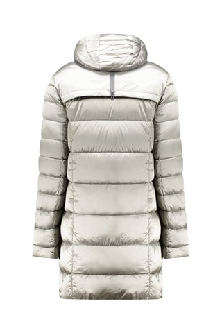 Lange Gewatteerde Jas Bullieak - Zilverkleurig