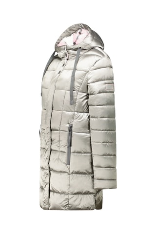 Lange Gewatteerde Jas Bullieak - Zilverkleurig