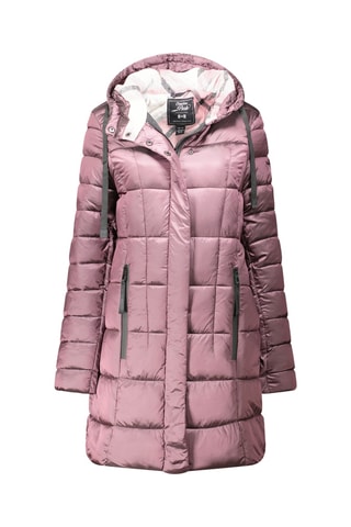 Lange Gewatteerde Jas Bullieak - Lichtpaars