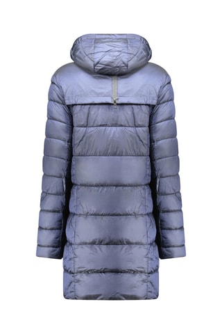 Lange Gewatteerde Jas Bullieak - Marineblauw