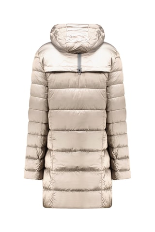 Lange Gewatteerde Jas Bullieak - Taupe