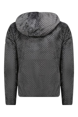 Fleece Jasje met Capuchon Torsadeak - Zwart