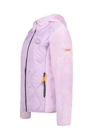 Fleece Jasje met Capuchon Torsadeak - Lichtpaars