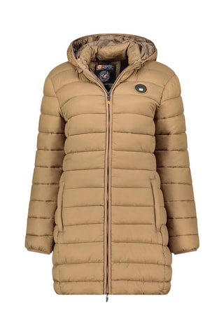 Lange Gewatteerde Jas Atikamapeak - Taupe