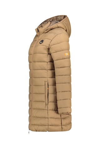 Lange Gewatteerde Jas Atikamapeak - Taupe