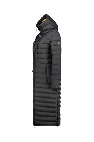 Lange Gewatteerde Jas Azuleak - Zwart