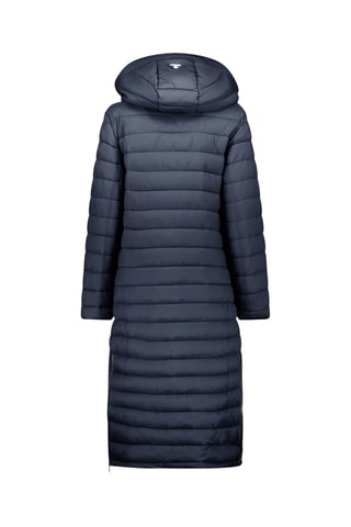 Lange Gewatteerde Jas Azuleak - Marineblauw