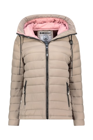 Gewatteerde Jas met Capuchon Azuleak - Taupe