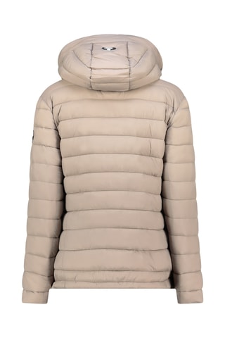 Gewatteerde Jas met Capuchon Azuleak - Taupe