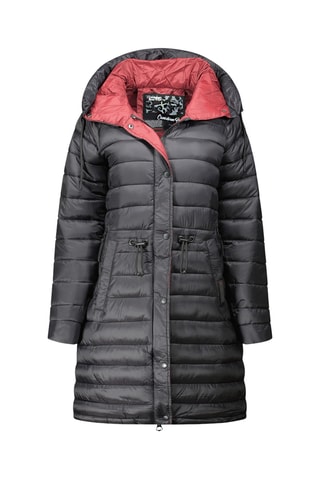 Lange Gewatteerde Jas Batigeak - Zwart