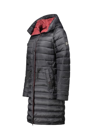 Lange Gewatteerde Jas Batigeak - Zwart