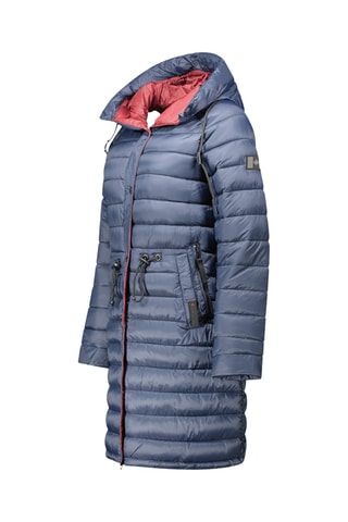 Lange Gewatteerde Jas Batigeak - Marineblauw