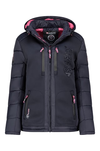 Gewatteerde Jas met Capuchon Beachweak - Marineblauw