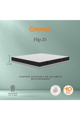 Matelas Second Life Emma Flip reconditionné - Epaisseur 25 cm