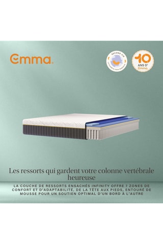 Matelas Gel Grid Emma reconditionné - Epaisseur 27 cm