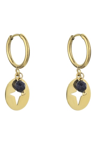 Oorbellen Goudkleurig en Zwart - Emily Westwood