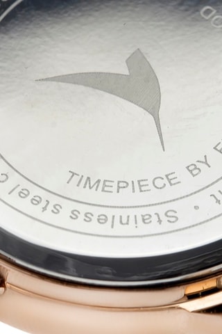 Stalen Quartz Horloge - Roségoudkleurig en zilverkleurig - Emily Westwood