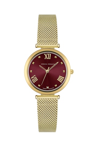 Stalen Quartz Horloge met Diamanten