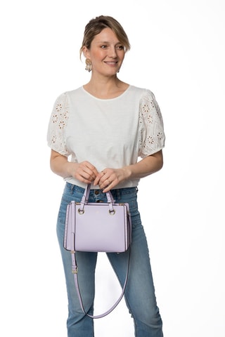 Sac à main en cuir Pearl - Violet