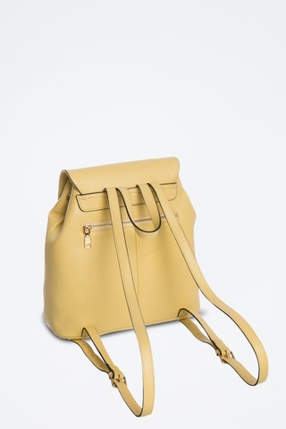 Sac à dos en croûte de cuir Pacha - Jaune