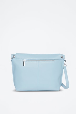 Sac bandoulière en croûte de cuir Vogue - Bleu