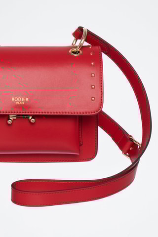 Sac bandoulière en cuir Olaf - Rouge