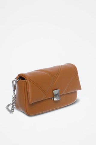 Mala a tiracolo de couro Canon - Castanho