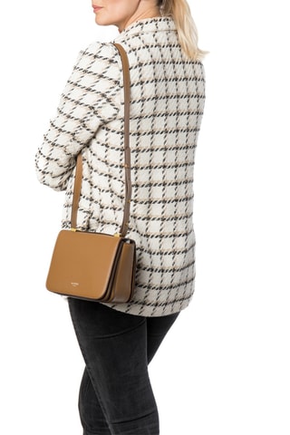 Sac bandoulière en cuir Prestige - Marron