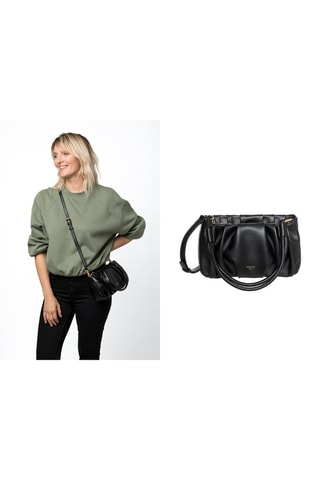 Sac bandoulière en cuir Allure - Noir