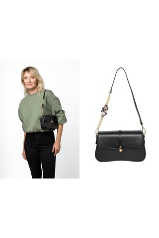 Sac bandoulière en cuir Tricato - Noir