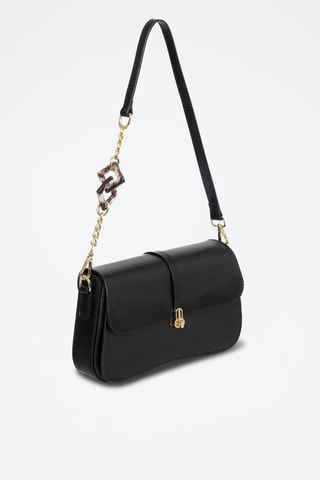 Sac bandoulière en cuir Tricato - Noir