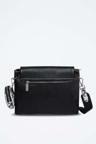 Sac bandoulière en cuir Valauris - Noir