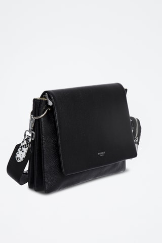 Sac bandoulière en cuir Valauris - Noir