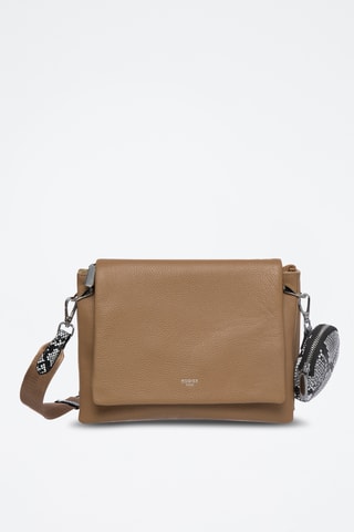 Sac bandoulière en cuir Valauris - Marron