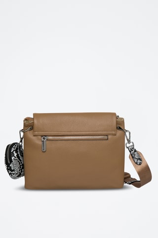 Sac bandoulière en cuir Valauris - Marron