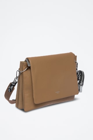 Sac bandoulière en cuir Valauris - Marron