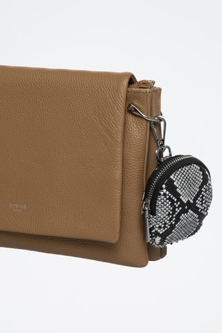 Sac bandoulière en cuir Valauris - Marron