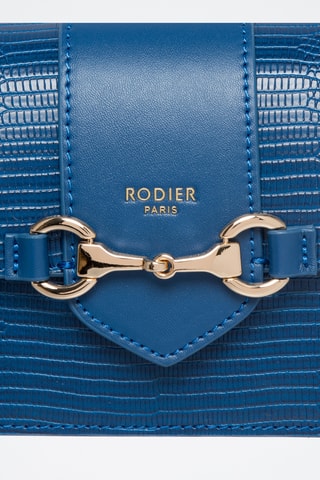 Sac porté épaule en cuir Capsule - Bleu